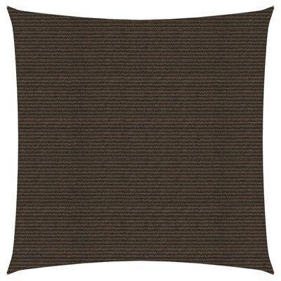 Zonnezeil 160 g/m² 7x7 m HDPE bruin