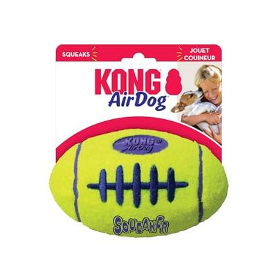 KONG AIRDOG FOOTBALL GEEL SMALL 9X5,5 CM