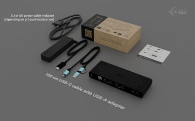 I-tec Universal Dual 4K Display Docking Station + Power Delivery 85W
