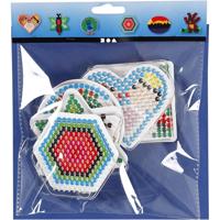 Creativ Company Onderplaat, ovaal, hart, zeskant, cirkel, vierkant en ster, afm 7x7,5-10,5x9,5 cm, medium, 6 stuk/ 1 doos - thumbnail