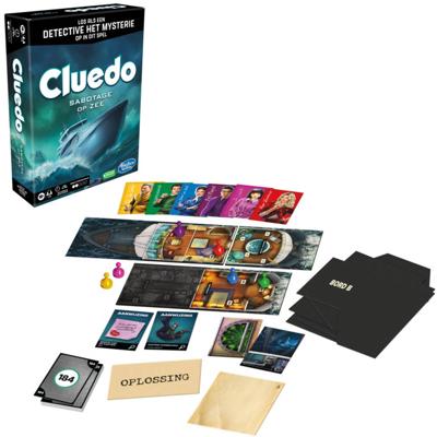 Hasbro Cluedo escape sabotage op zee bordspel