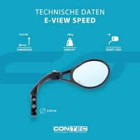 CONTEC achteruitkijkspiegel "e-view speed" ct rear-view mirror e-vie speed dazz right schwa. - thumbnail