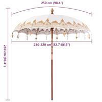 Parasol Anders Crme x 250 cm - thumbnail