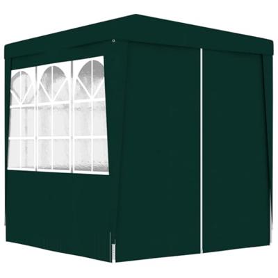 Partytent met zijwanden professioneel 90 g/m 2,5x2,5 m groen - thumbnail