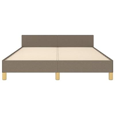 Bedframe zonder matras stof taupe 140x200 cm