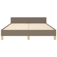 Bedframe zonder matras stof taupe 140x200 cm - thumbnail