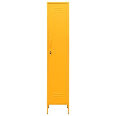 Lockerkast 35x46x180 cm staal mosterdgeel