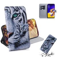 Tiger patroon gekleurde tekening horizontale Flip lederen case voor ASUS Zenfone 5Z ZS620KL/Zenfone 5 ZE620KL met houder & card slots & portemonnee - thumbnail