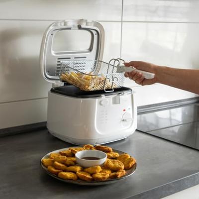 Clatronic FR 3771 Enkel 2,5 l 1800 W Frituurpan Wit