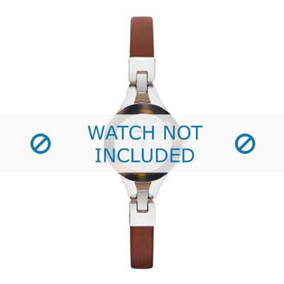 Horlogeband Armani AR7392 Leder Bruin 9mm