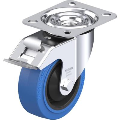 Blickle LE-POEV 100KA-FI-SB Zwenkwiel met rem Wieldiameter: 100 mm Draagvermogen (max.): 150 kg 1 stuk(s)