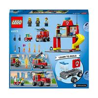 Lego City 60375 Brandweerkazerne en Brandweerwagen - thumbnail
