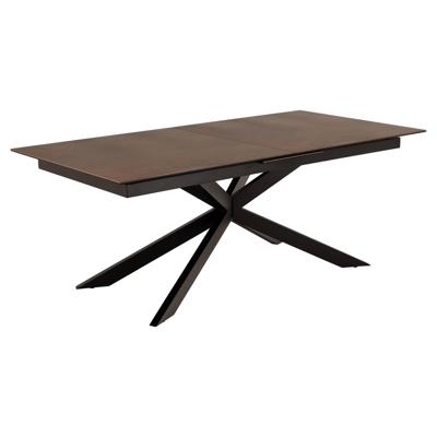 Bendt Uitschuifbare Eettafel 'Chrislyn' Keramiek 200-240 x 100cm, kleur Bruin