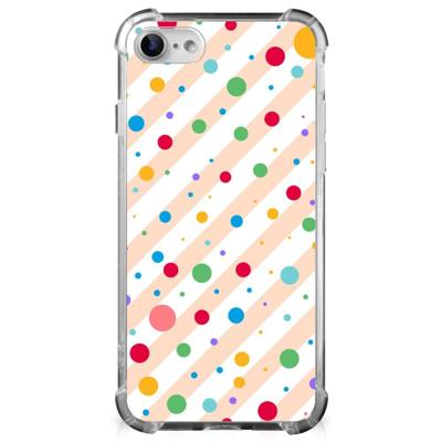 iPhone SE 2022/2020 | iPhone 8/7 Doorzichtige Silicone Hoesje Dots iPhone SE 2022/2020 | iPhone 8/7 Doorzichtige Silicone Hoesje Dots