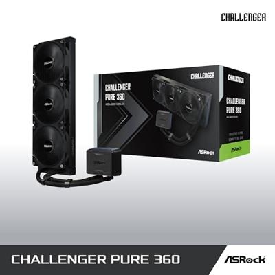 ASRock CPC Challenger Pure 360 90-ACLA36-BDKGA6 CPU-Water? 360 mm ? Drievoudige ventilator? Zwart