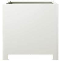 Plantenbak 40x40x40 cm staal wit - thumbnail