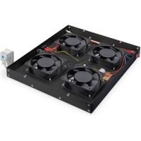 Digitus DN-19 FAN-4-HO-SW 19 inch 4 x Ventilator voor patchkast 1 HE Zwart - thumbnail