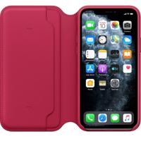 Apple leather Folio case iPhone 11 Pro Raspberry - thumbnail