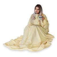 Deken met mouwen - Beige - thumbnail