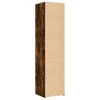 Hoge kast 45x42,5x185 cm bewerkt hout gerookt eikenkleurig - thumbnail