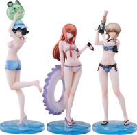 Steins Gate PVC Statues 3-Pack 1/7 Suzuha Amane, Kurisu Makise, Mayuri Shiina Swimsuit Ver. - thumbnail