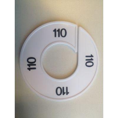 Maatring wit/zwart 110