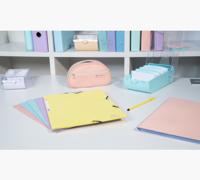 Elastomap exacompta aquarel a4 3 klep 400gr roze - thumbnail