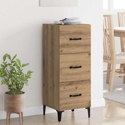 Dressoir met lade Artisan Eiken 34,5 x 34 x 90 cm Bewerkt hout Dressoir met lade Artisan Eiken 34,5 x 34 x 90 cm Bewerkt hout