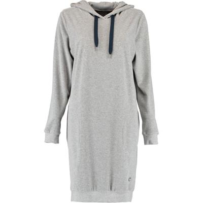 Cawö Cawö Dames Lange Hoodie 820 - Grau-blau L