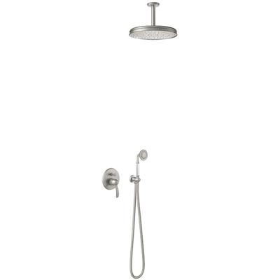 Regendouche set Tres Clasic | Inbouw | Mengkraan | 2-weg | Vintage | RVS look