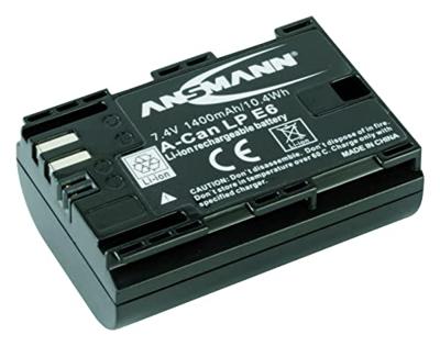 Ansmann A-Can LPE6 Camera-accu Vervangt originele accu LP-E6 7.4 V 1400 mAh Ansmann A-Can LPE6 Camera-accu Vervangt originele accu LP-E6 7.4 V 1400 mAh
