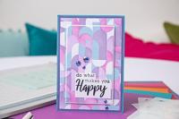 Sizzix • cosmopolitan layered stencils a6 around the block 4pcs - thumbnail