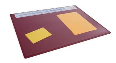 Durable 722303 722303 Bureau onderlegger 4-jaarskalender Rood, Transparant (b x h) 650 mm x 500 mm