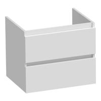 Brauer Joy - Onderkast - 60 cm - met 2 Softclose Lades Greeploos en 1 Sifon Uitsparing - Hoogglans Wit - thumbnail