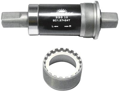 SunRace BBS15 Engelse Schroefdraad BSA 118mm Bottom Bracket