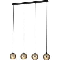 Stars of Light Hanging lamp 4-lightsLemorieta black - 39686