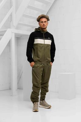 Lacoste Diamond Trainingspak Heren Donkergroen/Zwart - Maat XS - Kleur: DonkergroenZwart | Soccerfanshop