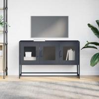 Tv-meubel 100,5x39x60,5 cm koudgewalst staal antracietkleurig - thumbnail