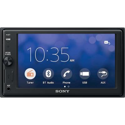 Sony Xav-Ax1005Kit Dab+ Media Receiver, Touchscreen 6,2 Inch, met Bluetooth en Apple Carplay en Antenne Inbegrepen, Zwart