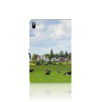 Samsung Galaxy Tab S7 FE | S7+ | S8+ Flip Case Koeien - thumbnail