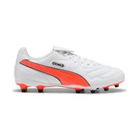 PUMA King Liga Gras / Kunstgras Voetbalschoenen (MG) Wit Oranje Zwart - thumbnail