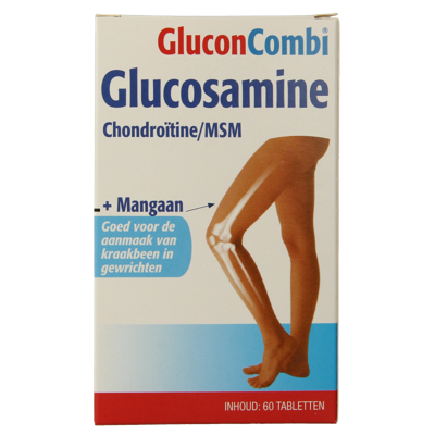 Glucosamine & chondroitine MSM mangaan 60 Tabletten Glucosamine & chondroitine MSM mangaan 60 Tabletten