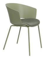 ZILT Eetkamerstoel 'Elam' kleur Groen - thumbnail