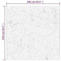 VidaXL Vloerkleed pamplona shaggy hoogpolig modern 240x240 cm zwart - thumbnail
