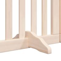 Hondenhek inklapbaar met deur 12 panelen 600 cm populierenhout - thumbnail