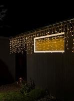 Konstsmide Lichtgordijn ijsregen Buiten 24 V Energielabel: E (A - G) 400 LED Barnsteen - thumbnail