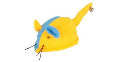 Kattenspeeltje Muis Viny met Bel 15 x 5.5 x 4 cm Flamingo Multicolor