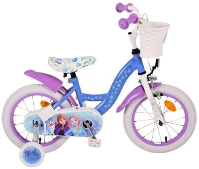 Disney frozen 2 kinderfiets - meisjes - 14 inch - blauw/paars