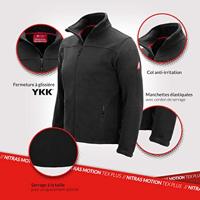 NITRAS SAFETY Nitras fleecejas "7044 motion tex plus" fleece jacket gr. m black nitras motion tex plus - thumbnail
