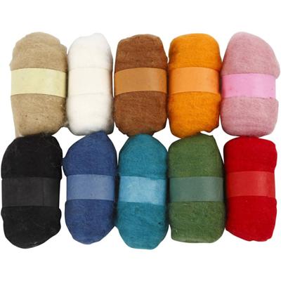 Creativ Company Https://www.cchobby.nl/gekaarde-wol-diverse-kleuren-10x25-gr-1-doos